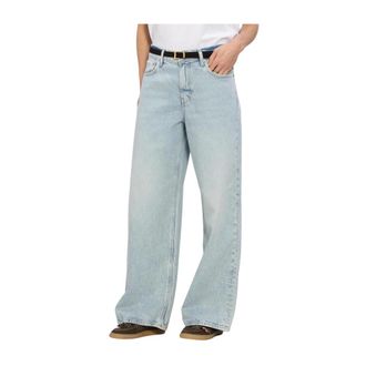 Calvin Klein Jeans, Dames, Blauw, W28, Katoen, Low Rise Baggy Jeans