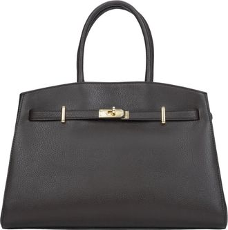 Estro & Luminara Tote Bag Geschikt voor A4 - Dames - Handtassen - Bruin - ONE Size - Leer - Tassen