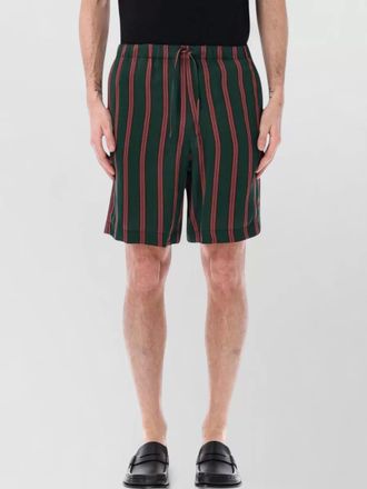 Dries Van Noten stripe bermuda shorts side and back pockets