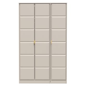 Welcome Furniture Hanover Ready Assembled 3 Door Wardrobe in Kashmir Matt - Welcome Furniture | TJ Hughes