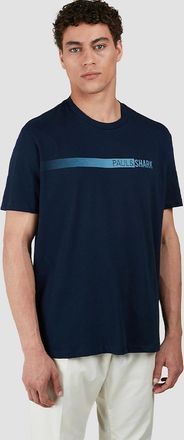 Paul & Shark Mens Paul & Shark Cotton Jersey T-Shirt with Print - Navy - Size: 42