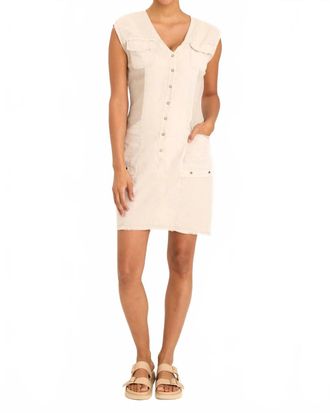 Xcvi Linen Austen Dress In Ripple Pigment