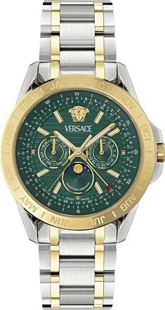 Versace Galaxy Moonphase Mens Multicolour Watch VE0K00325 Stainless Steel - One Size