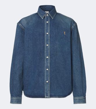 Saint Laurent Cassandre denim shirt
