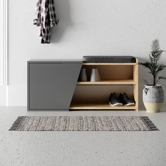 Decortie Decortie Fiona Bench - Oak/Anthracite Grey