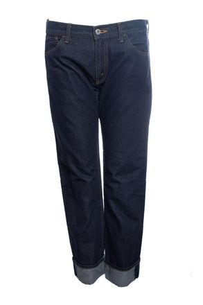 Junya Watanabe folded ankle indigo dark jeans