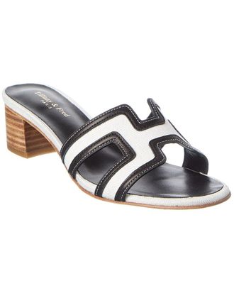 Tiffany & Fred Canvas & Leather Sandal