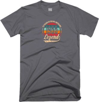 Generic 70th Birthday T Shirt 70 Years of Being Awesome Legend Born in 1955 Vintage Funny Joke Gift Tee Top (UK, Alpha, 3XL, Regular, Regular, Charcoal)