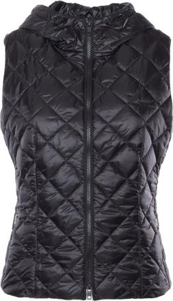 Fay Gilet Trapunta Con Cappuccio - Dames - Bodywarmers - Zwart - XL - Polyester - Jassen