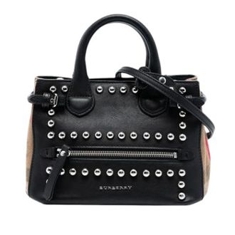 Burberry Pre-owned Handbags, female, Black, Size: ONE SIZE Pre-owned Banner Handbag