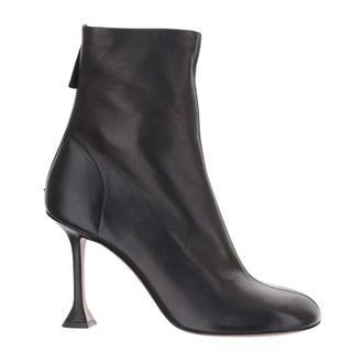Amina Muaddi With Heel - female - Amina Muaddi - Heeled Boots - Black - 3 1/2 UK - Shoes