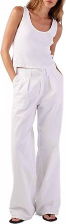 Amo Sheryl Wide Leg Trouser In White