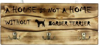 OEM Border Terrier - Percha Con Perro, Expositor De Medallas, Decoraci&oacute;n Del Hogar De Art-dog