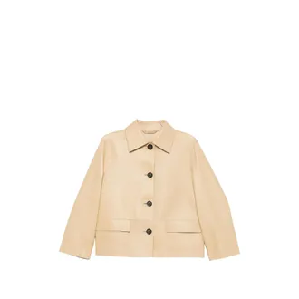 Toteme Button-up Leather Jacket