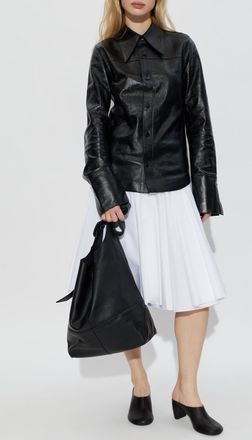 Ami Pleated Skirt, Womens, White