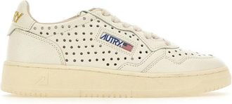 Autry Medalist Low - Dames - Sneakers - Wit - 38 EU - Katoen - Schoenen