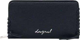 Desigual Zip-Around Portemonnee met Interne Vakken - Dames - Portefeuilles - Zwart - ONE Size - Accessoires