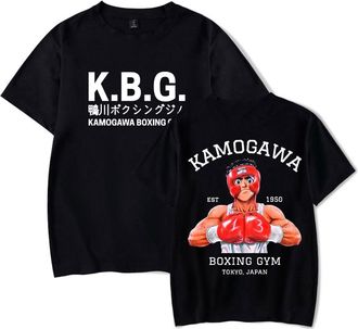 Generic Anime Hajime No Ippo Fashion Harajuku Summer Tee Clothes Casual Summer T-Shirt (Black,S)