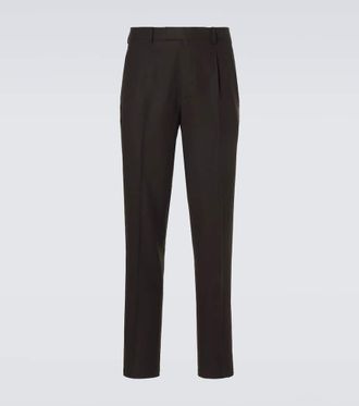 Ermenegildo Zegna Pantalones rectos de algod&oacute;n
