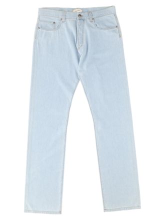 Versace Light Wash Straight-Leg Cotton Jeans