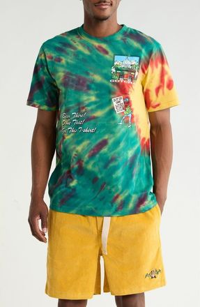 Gotha Paradise Hills Cotton Graphic T-Shirt in Teal Green at Nordstrom Rack, Size Xx-Large