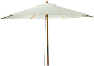 Bigbuy Parasol Con Mango De Madera &Oslash;2,6 X 2,2 M