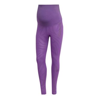 adidas (WMNS) adidas by Stella McCartney Yoga leggings for expectant mothers Asia Sizing Purple HI6025