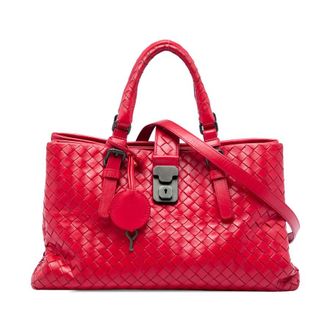 Bottega Veneta Pre-owned Bottega Veneta Small Nappa Intrecciato Roma Satchel Ladies GFCVLC42S5DCGNPU