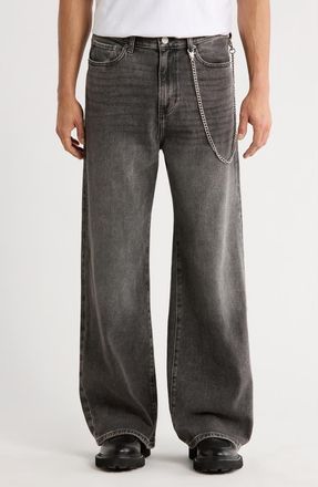 PacSun Sawyer Straight Leg Jeans in Grey at Nordstrom, Size 30