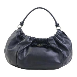 Ferragamo Pre-owned Shoulder Bag - Dames - Pre-owned - Zwart - Maat: ONE Size Leer