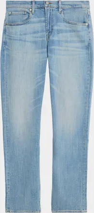 7 For All Mankind Men & apos;s The Straight Light-Wash Denim Jeans
