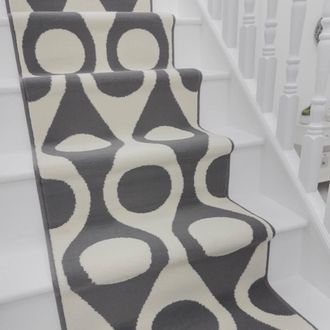 Runrug Stair Runner Carpet for Staircases - Soft & Comfy, 9mm - Pop in Cream | Size: 60 cm x 570 cm