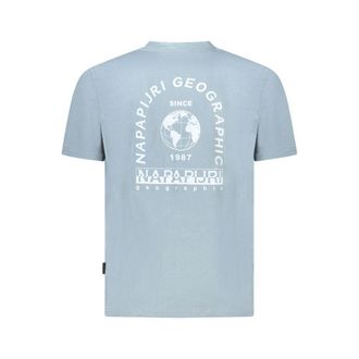Napapijri Logo-Print Cotton T-Shirt - Gray
