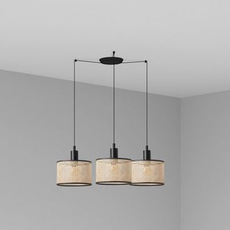 Faro Barcelona Mambo L&aacute;mpara Colgante Negra/rat&aacute;n &Oslash;210 3l 64314-47-3l