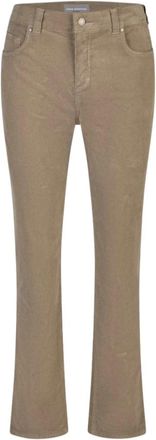 Anna Montana Dora Trento 124 Cord Broeken - Dames - Broeken - Beige - Maat: 4XL Corduroy