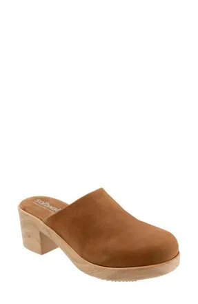 Softwalk Felida Platform Mule in Tan Nubuck at Nordstrom, Size 6.5