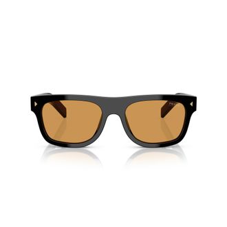 Prada 0pr B12s Bold Rectangular Acetate Sunglasses