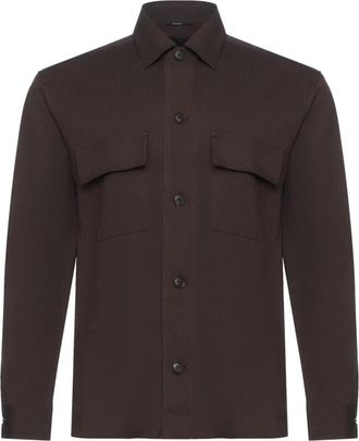 HUGO BOSS Relaxed Fit Linnen Shirt - Heren - Casual Overhemden - Bruin - M - Linnen - Overhemden