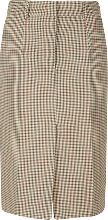 Tela Multicolored Houndstooth A-Line Skirt