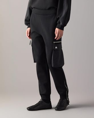 Moose Knuckles Womens Mixed Media Joggers