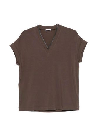 Brunello Cucinelli V Neck T-Shirt