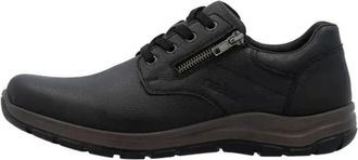 Rieker Schoenen, Heren, Zwart, 41 EU, Casual Laced Sneaker