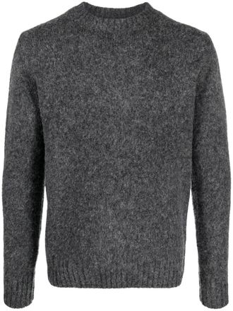 Aspesi crew-neck wool jumper - men - Wool - 54 - Grey