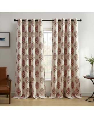 Elrene Navara Medallion Room Darkening Window Curtain