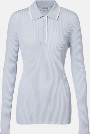 Moncler Polo in lana vergine a coste