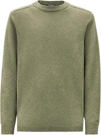 C.P. Company C.p. Company - Metropolis Series Boucl&egrave; Extrafine Merino Crewneck Logo Trui - Heren - Truien - Groen - Maat: XL Wol