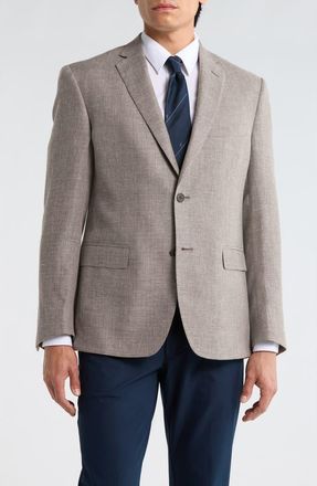 JB Britches Two-Button Wool & Linen Blend Sport Coat in Tan at Nordstrom Rack, Size 44 Regular
