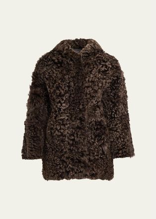 Arma Mooney Reversible Curly Shearling Coat