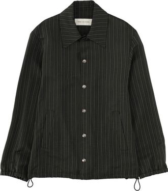 Dries Van Noten Vorries Pinstripes Adjustable Cuffs Viscose Jacket