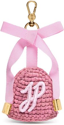 Patou raffia keychain - Pink